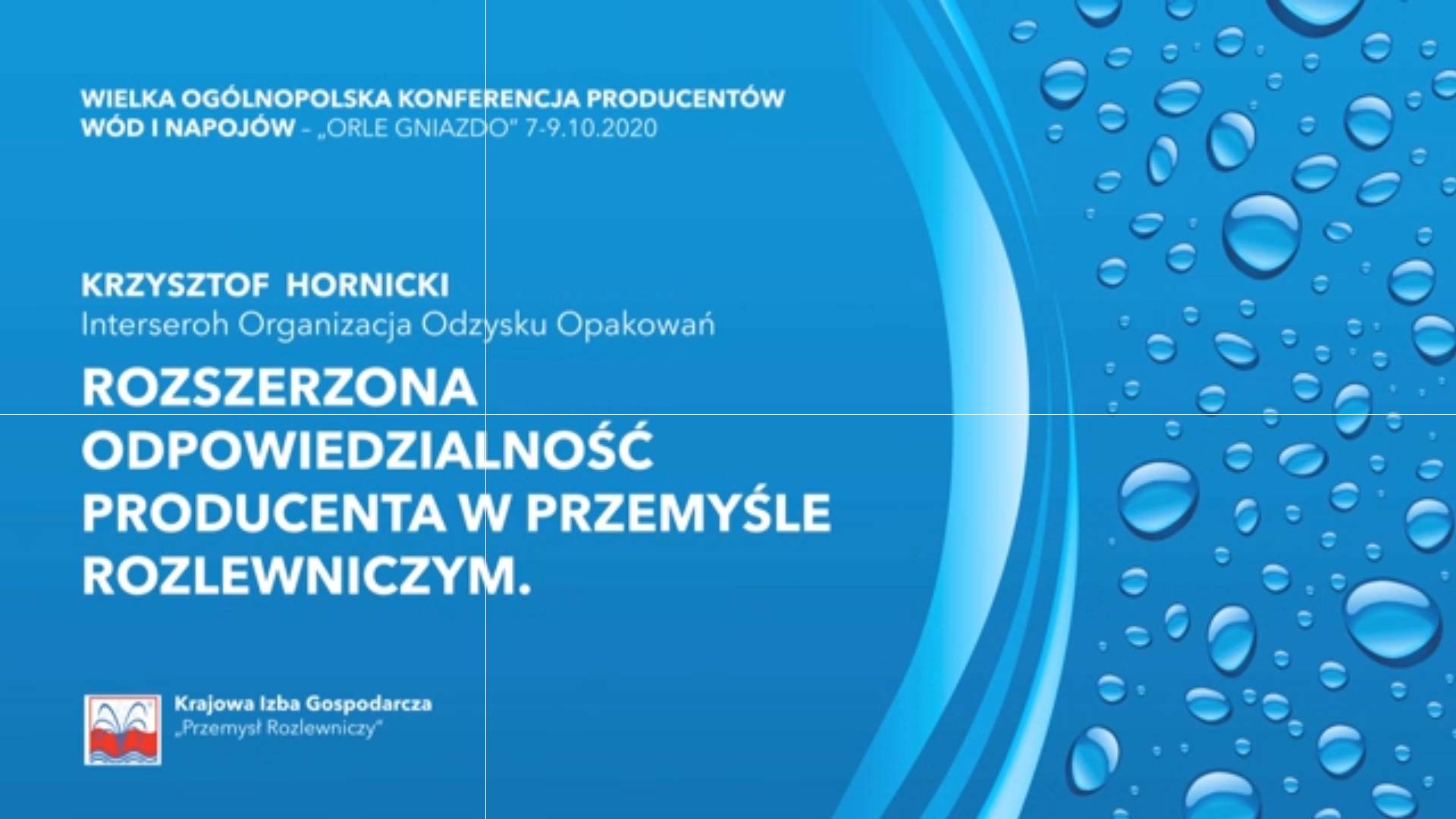 Krzysztof Hornicki - Rozszerzona odpow. producentów wód